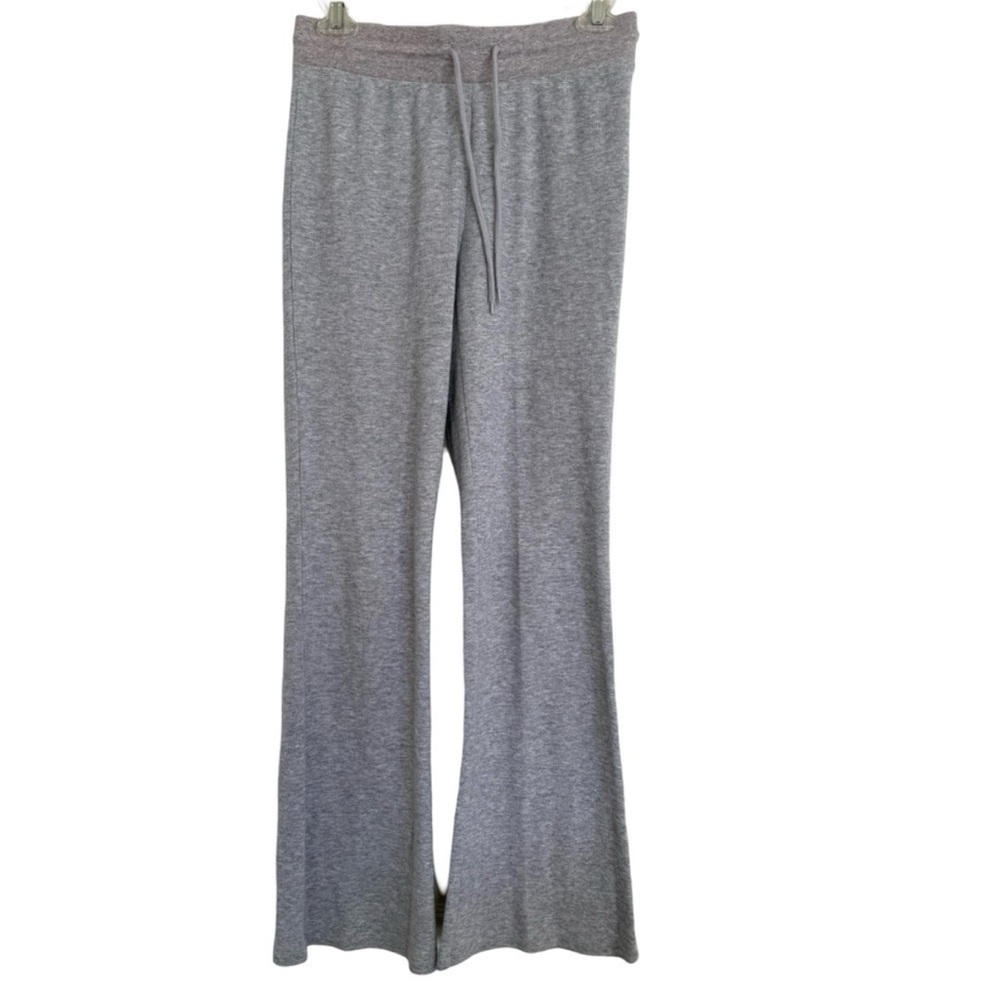 Aritzia Sunday Best Waffle Flare Sweat Lounge Pants Tie String Gray Small S